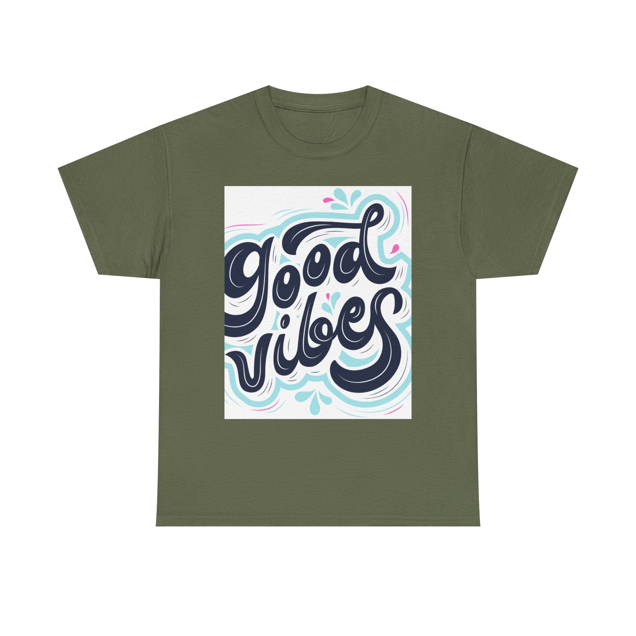 Good Vibes T-Shirt — Retro Hand-Lettered Graphic Tee