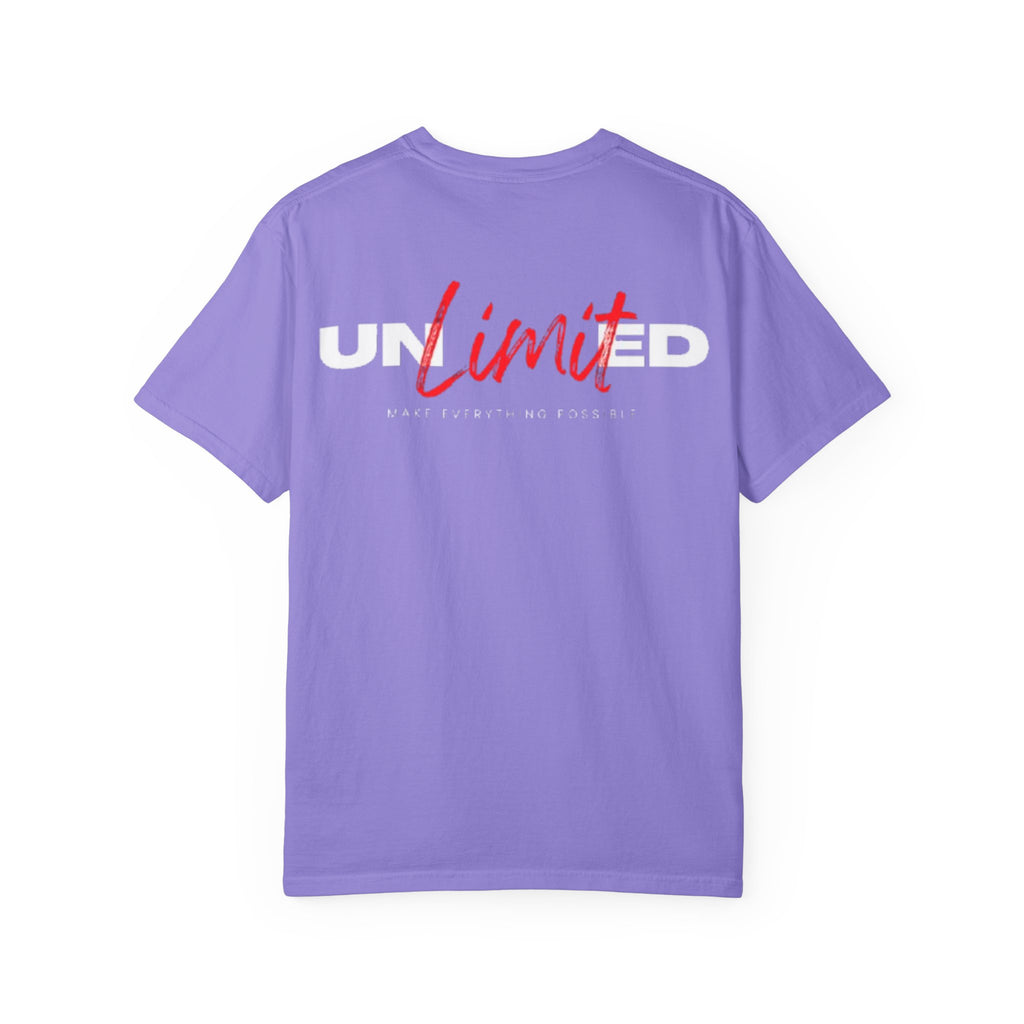 Limit Script T-Shirt — Minimalist Red Graphic Tee