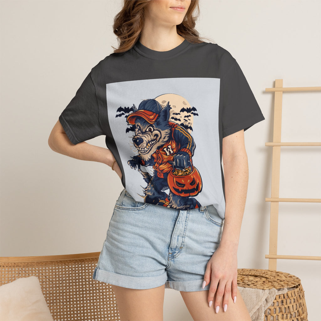 Halloween Skateboard Zombie T-Shirt — Trick or Treat Pumpkin Graphic Tee