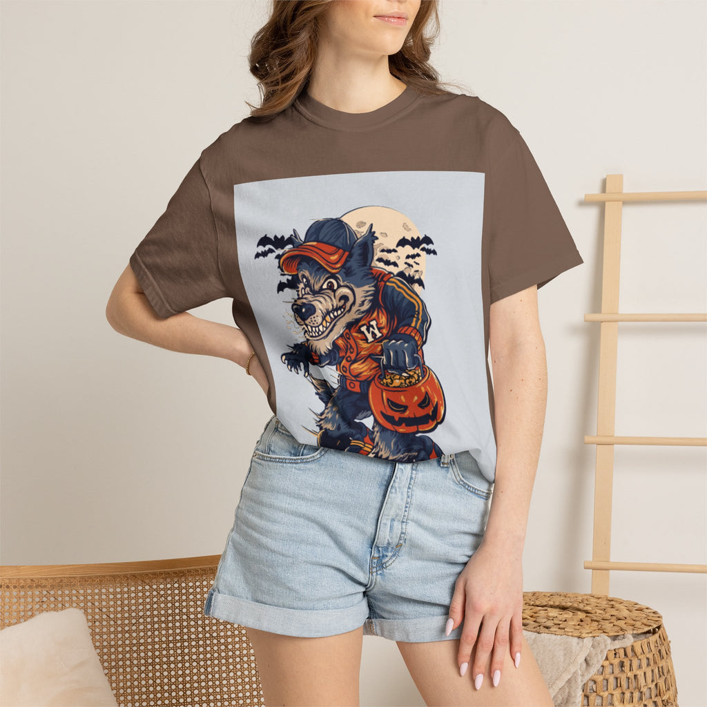 Halloween Skateboard Zombie T-Shirt — Trick or Treat Pumpkin Graphic Tee