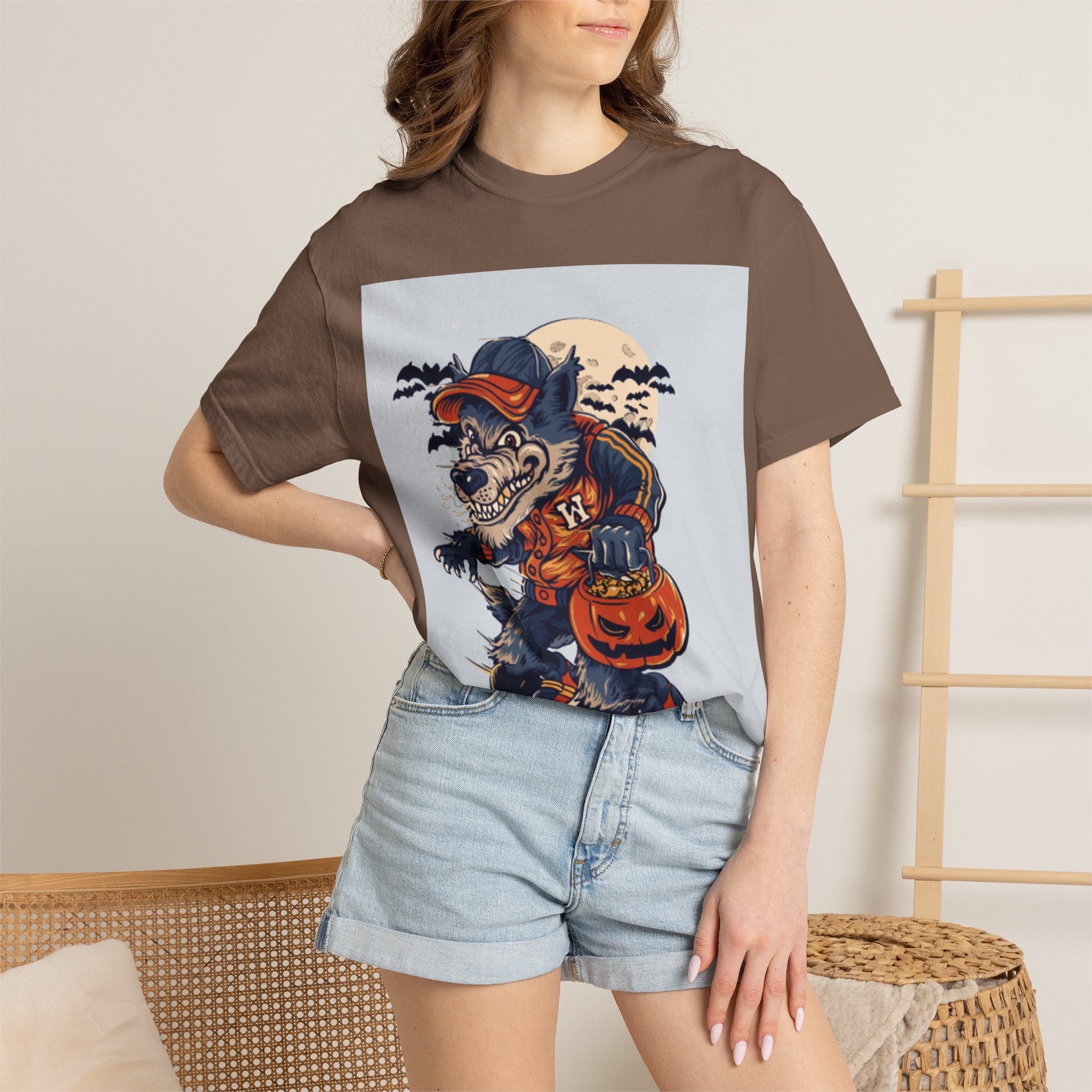 Halloween Skateboard Zombie T-Shirt — Trick or Treat Pumpkin Graphic Tee