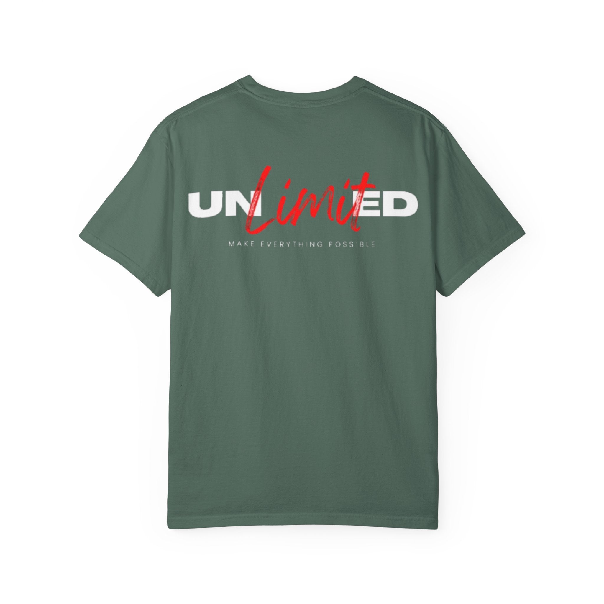Limit Script T-Shirt — Minimalist Red Graphic Tee
