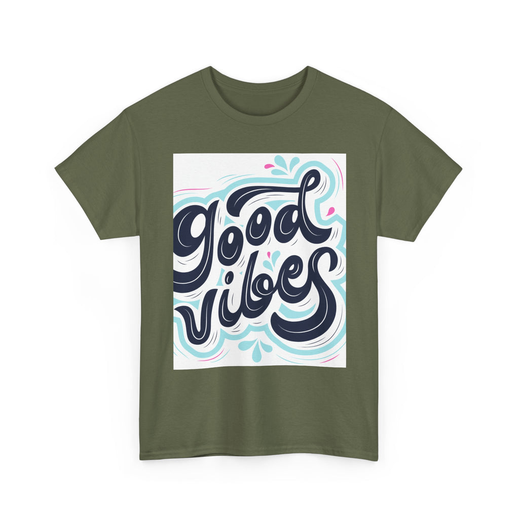 Good Vibes T-Shirt — Retro Hand-Lettered Graphic Tee