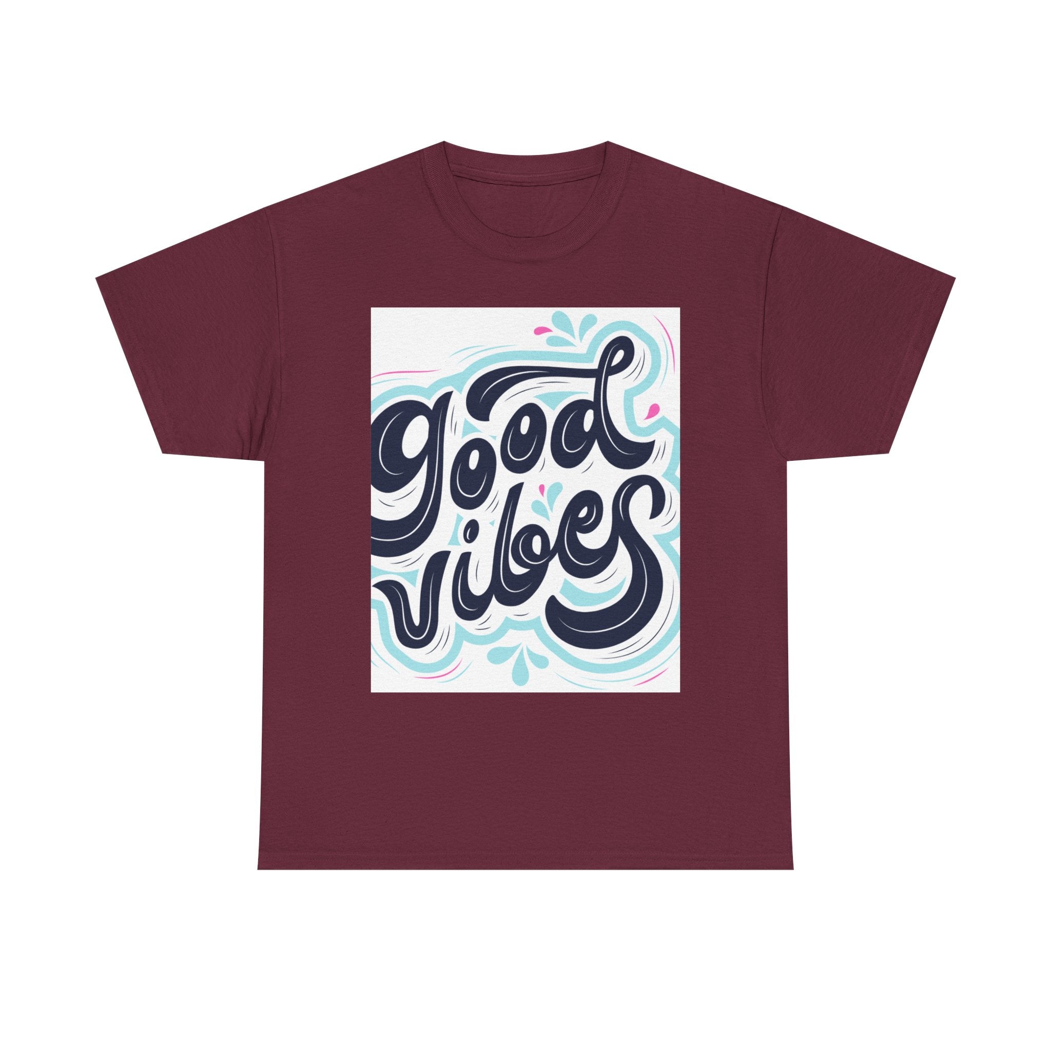 Good Vibes T-Shirt — Retro Hand-Lettered Graphic Tee