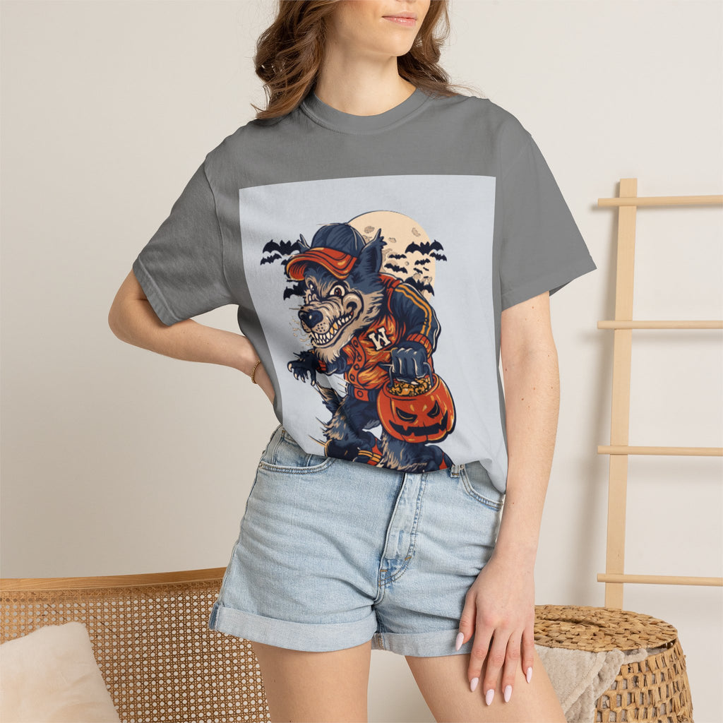 Halloween Skateboard Zombie T-Shirt — Trick or Treat Pumpkin Graphic Tee