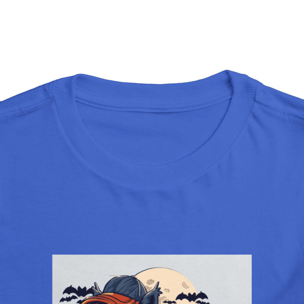 Toddler Halloween Skateboard Tee — Trick-or-Treat Puppy Pumpkin