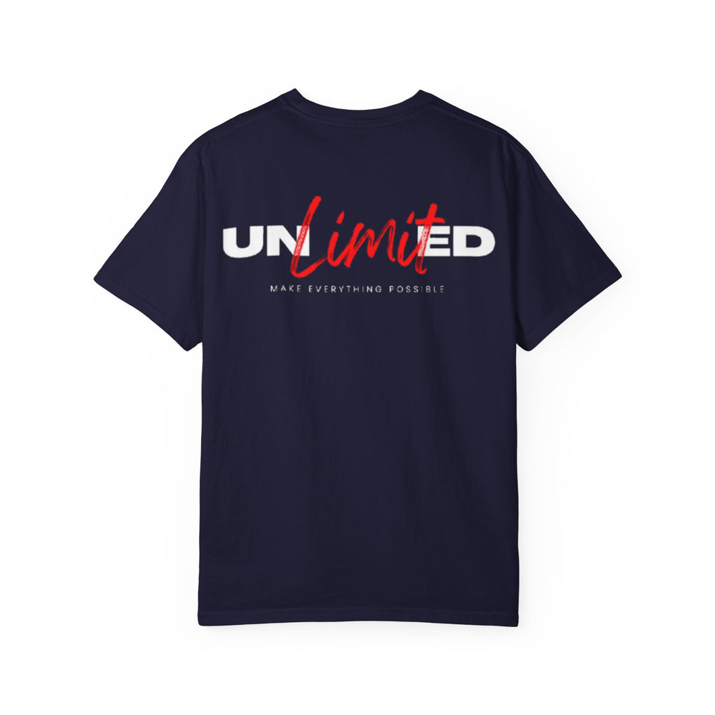 Limit Script T-Shirt — Minimalist Red Graphic Tee
