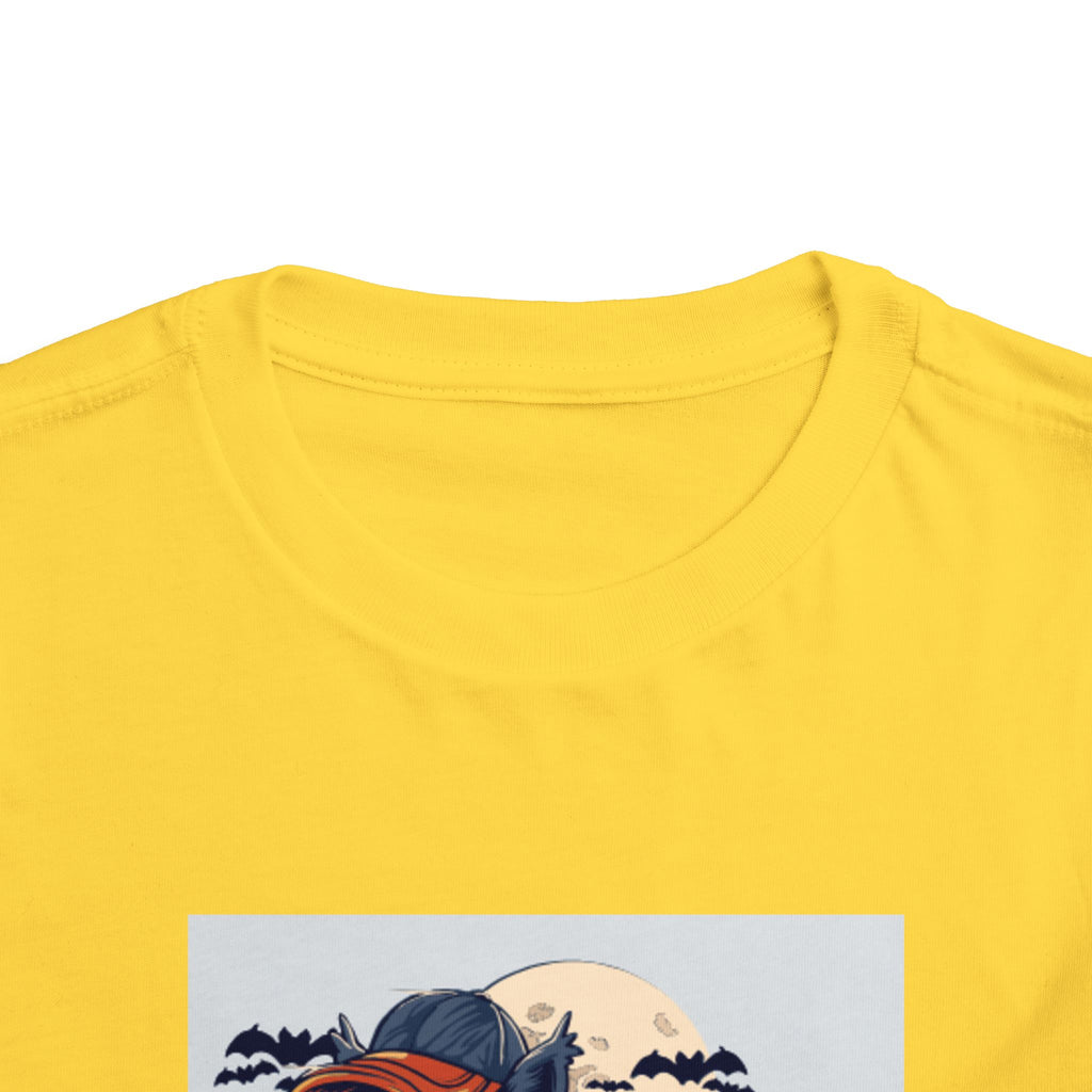 Toddler Halloween Skateboard Tee — Trick-or-Treat Puppy Pumpkin