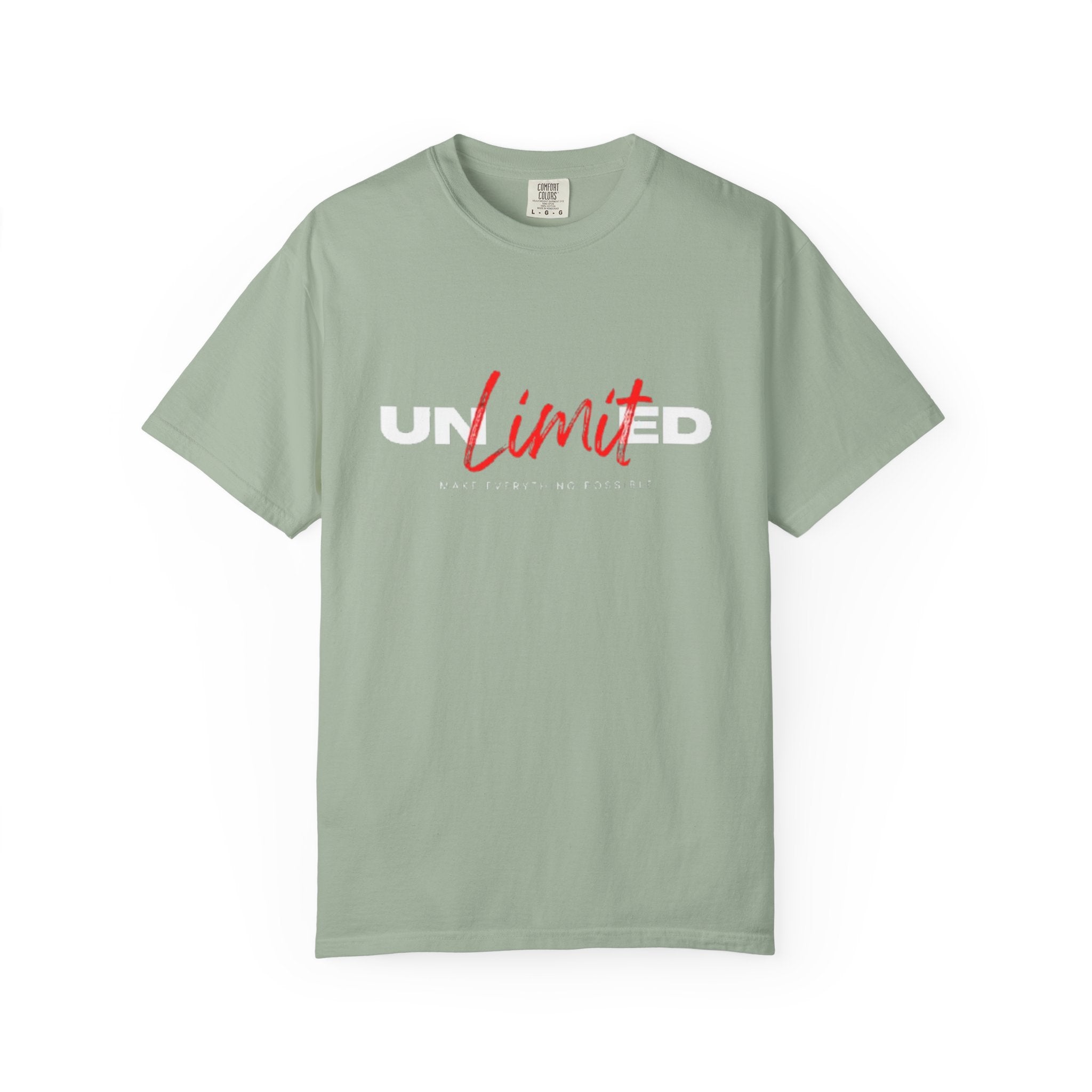 Limit Script T-Shirt — Minimalist Red Graphic Tee