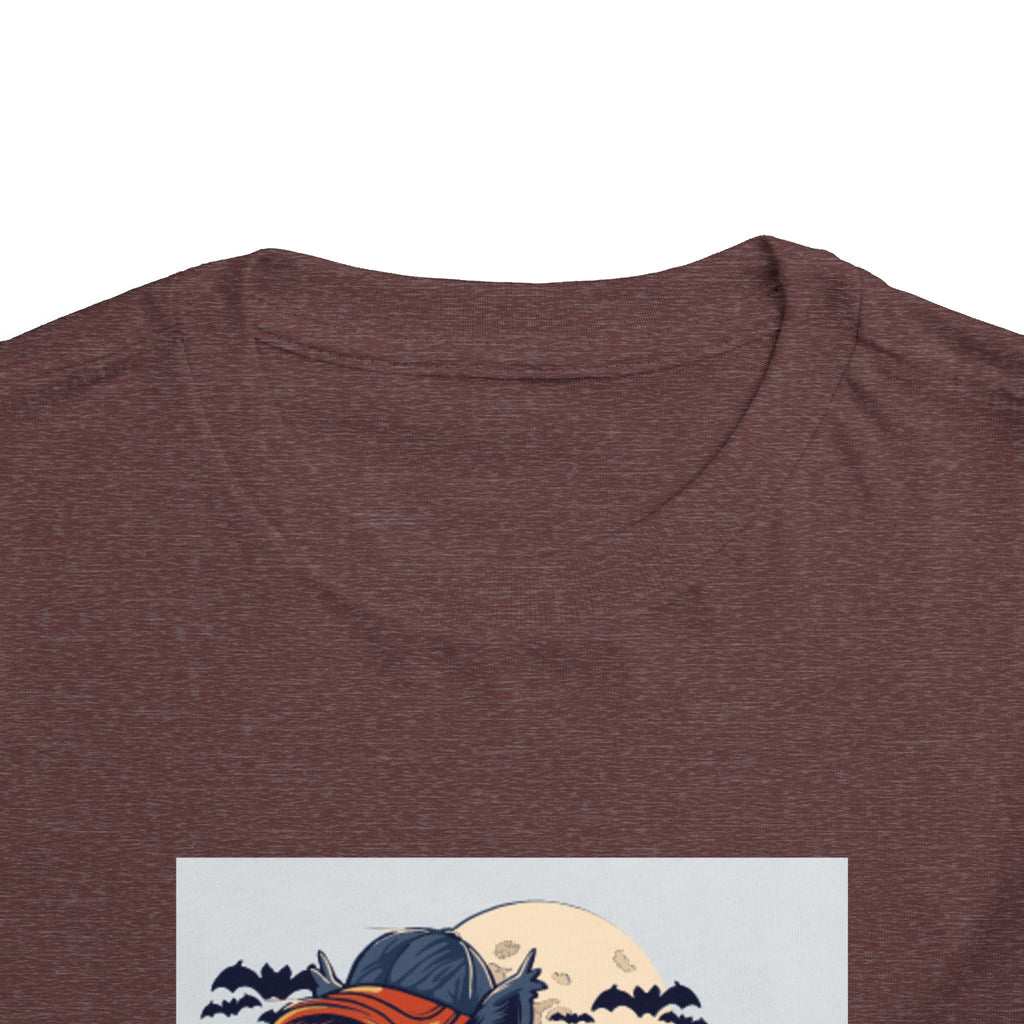 Toddler Halloween Skateboard Tee — Trick-or-Treat Puppy Pumpkin