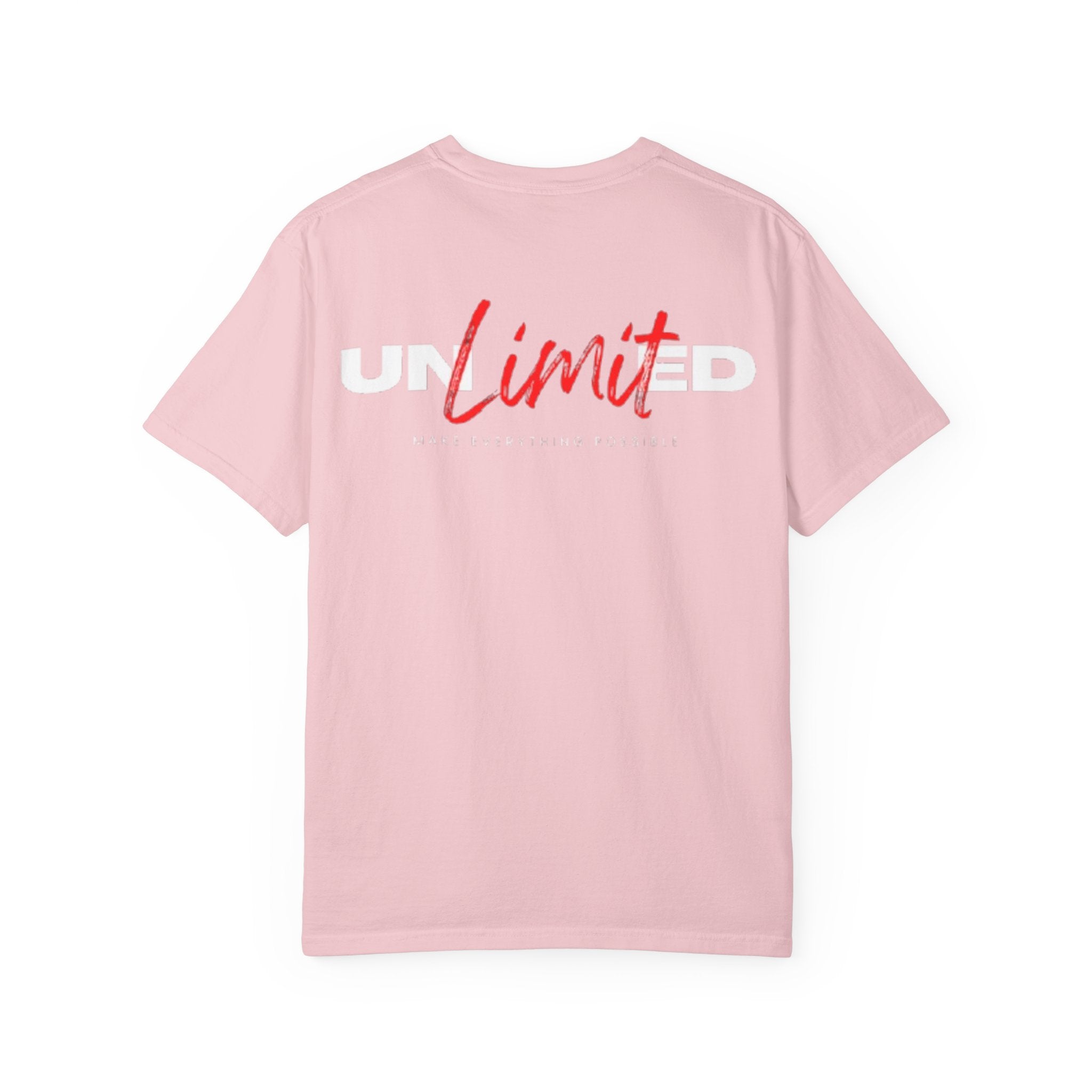 Limit Script T-Shirt — Minimalist Red Graphic Tee