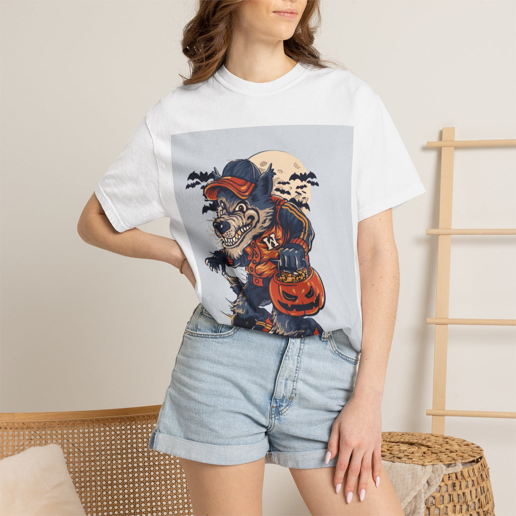 Halloween Skateboard Zombie T-Shirt — Trick or Treat Pumpkin Graphic Tee