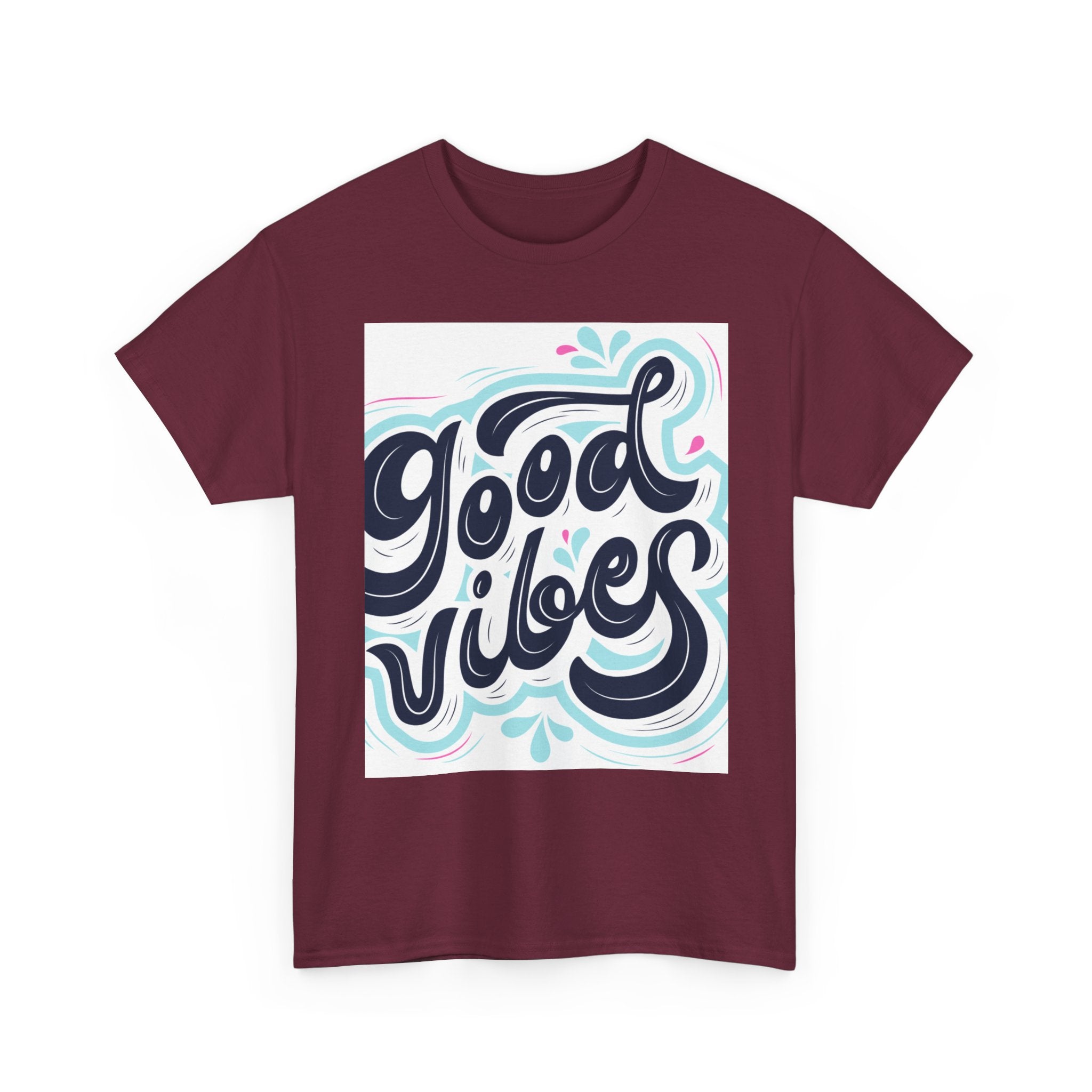 Good Vibes T-Shirt — Retro Hand-Lettered Graphic Tee