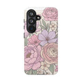 Floral Pastel Tough Phone Case – Pink Garden Protective Case