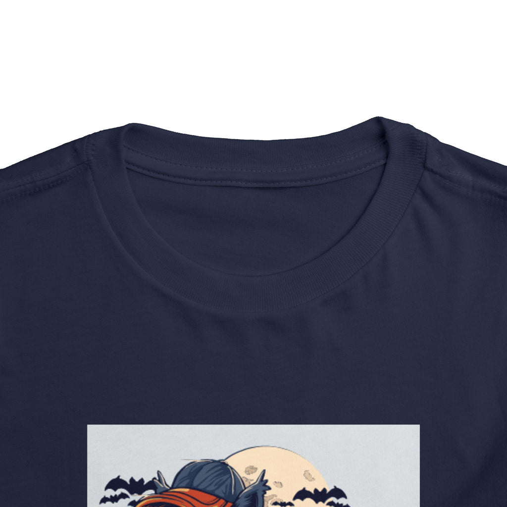 Toddler Halloween Skateboard Tee — Trick-or-Treat Puppy Pumpkin