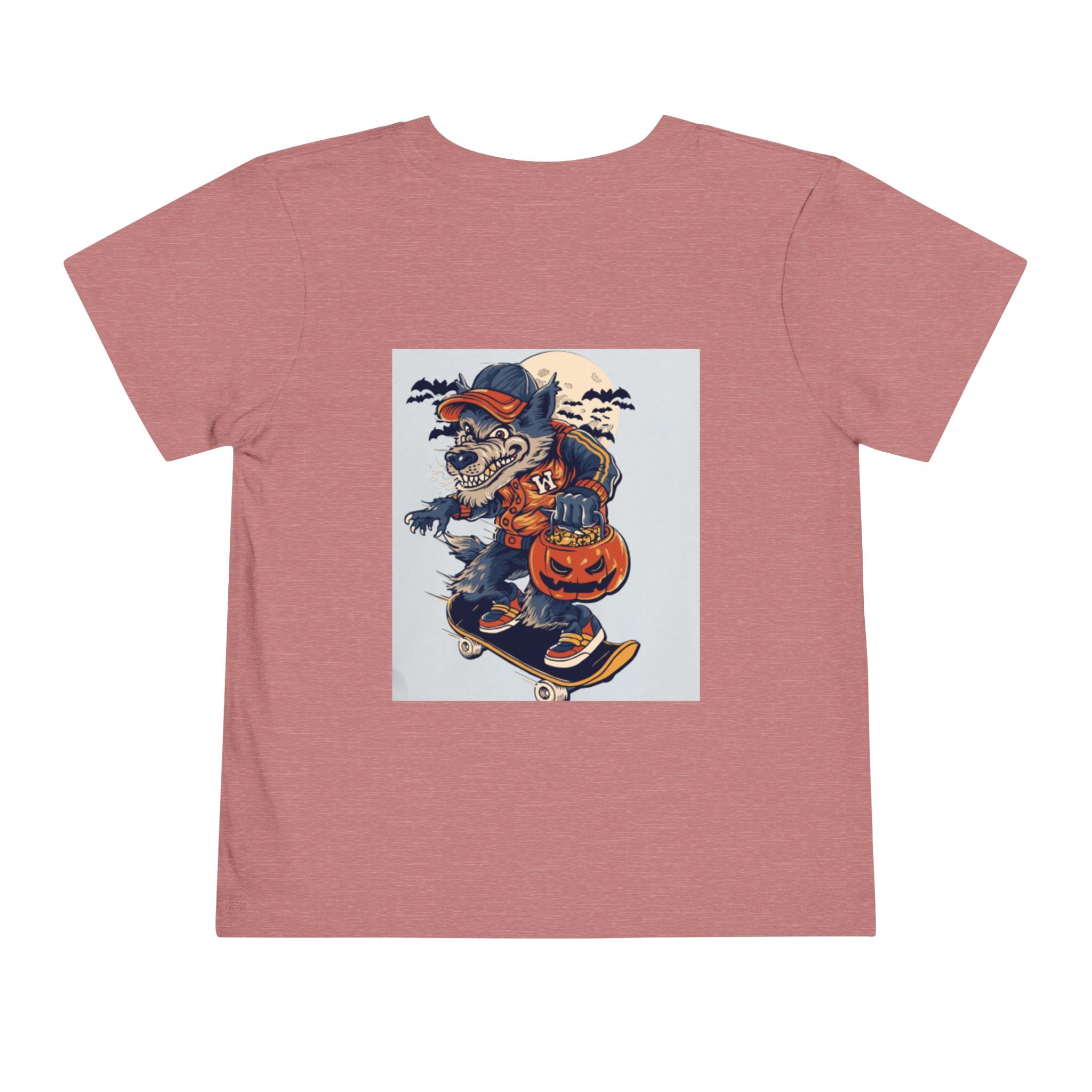 Toddler Halloween Skateboard Tee — Trick-or-Treat Puppy Pumpkin