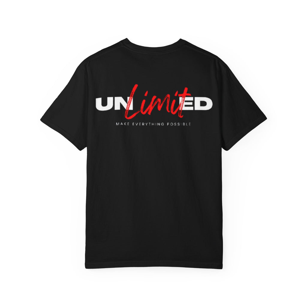 Limit Script T-Shirt — Minimalist Red Graphic Tee
