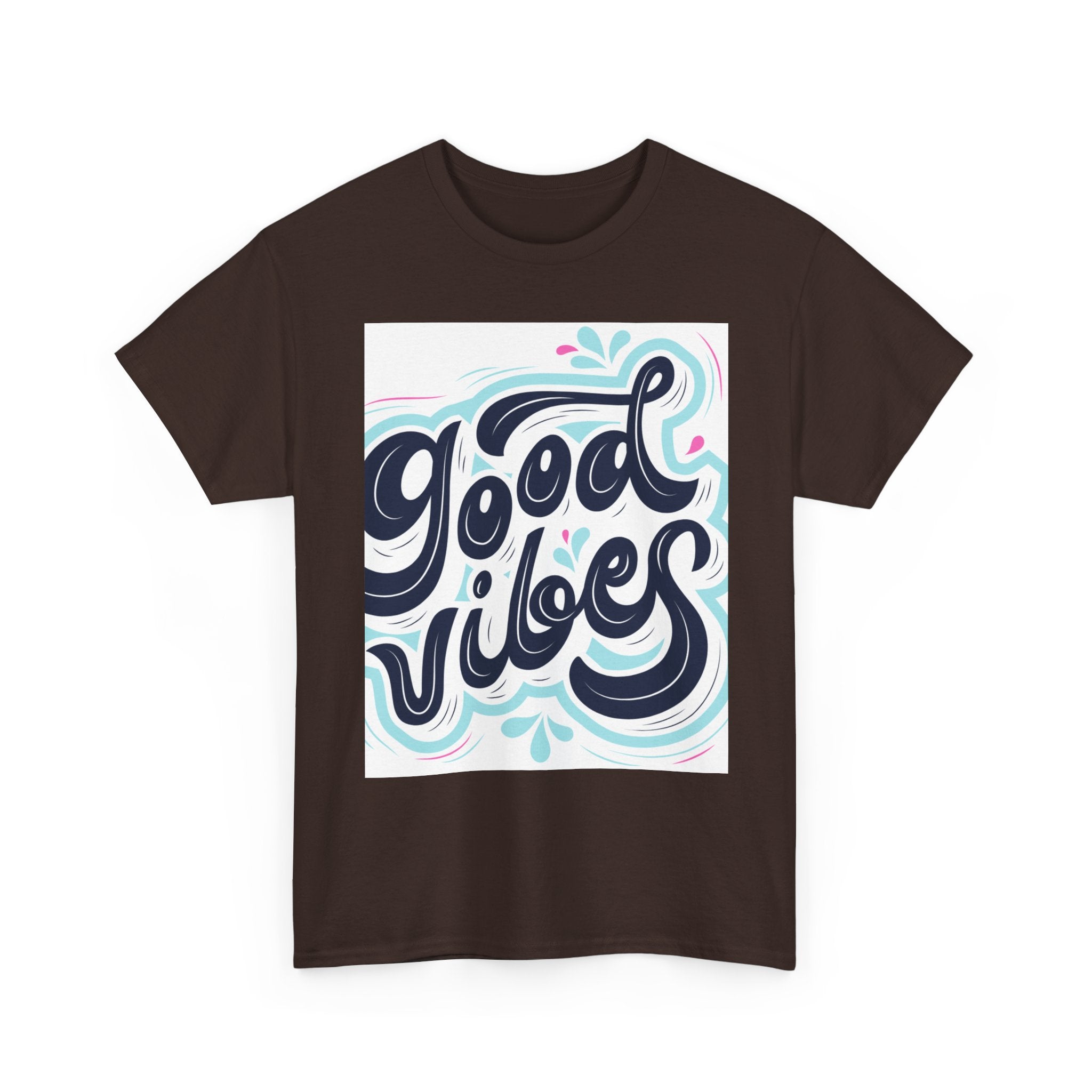 Good Vibes T-Shirt — Retro Hand-Lettered Graphic Tee