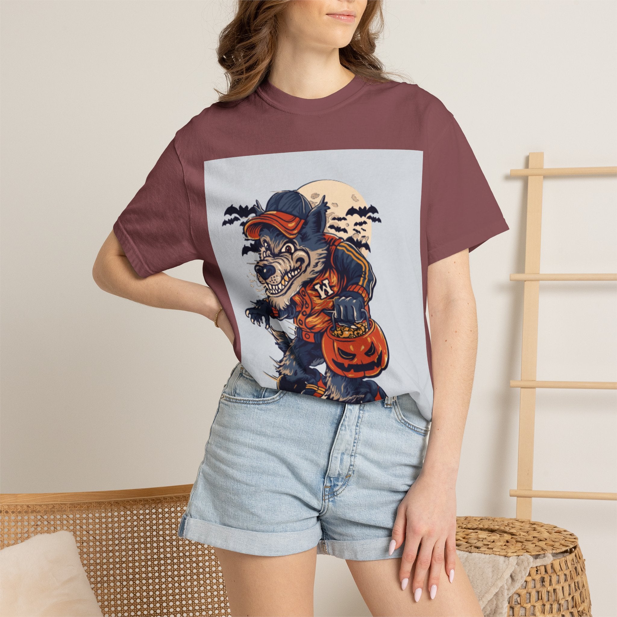 Halloween Skateboard Zombie T-Shirt — Trick or Treat Pumpkin Graphic Tee