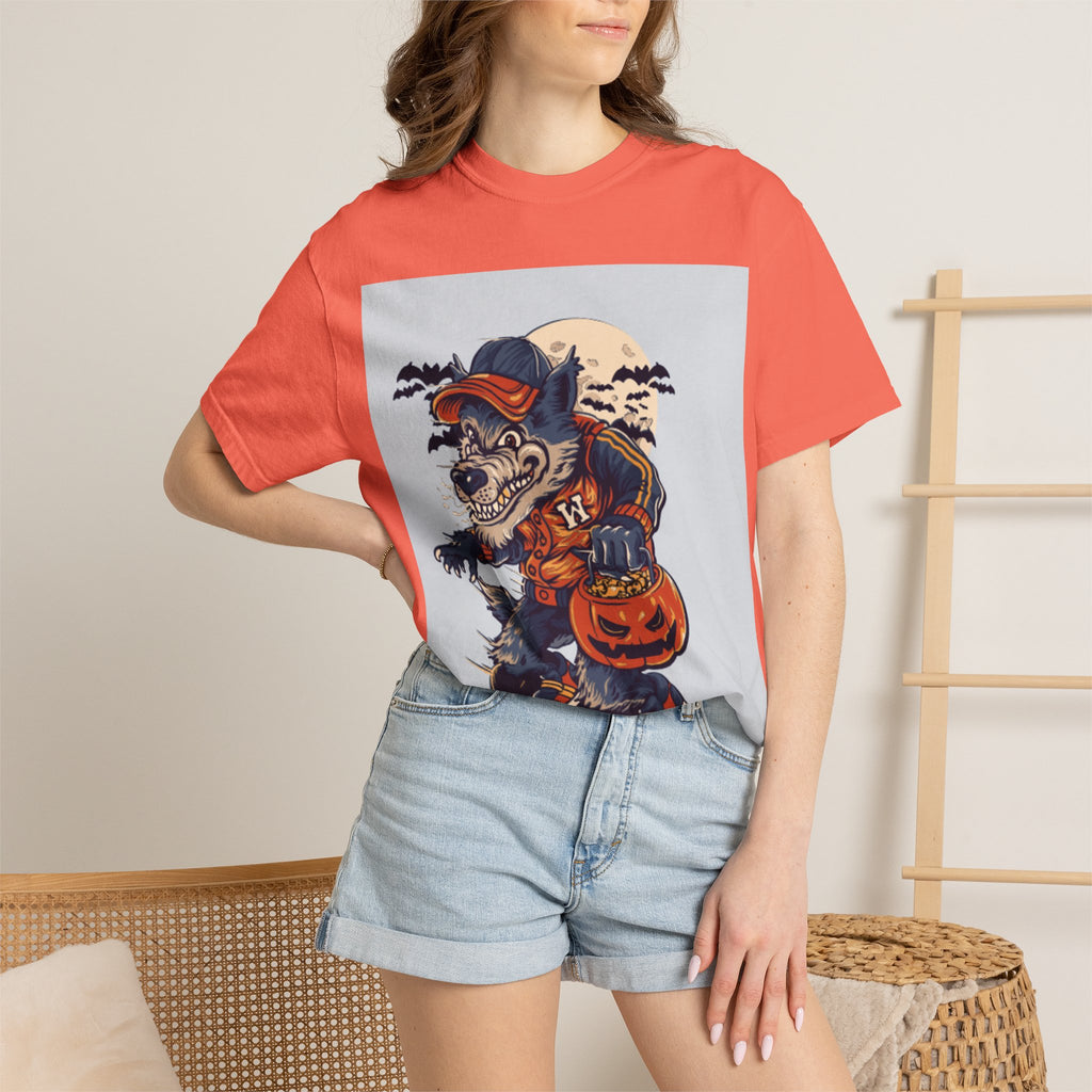 Halloween Skateboard Zombie T-Shirt — Trick or Treat Pumpkin Graphic Tee