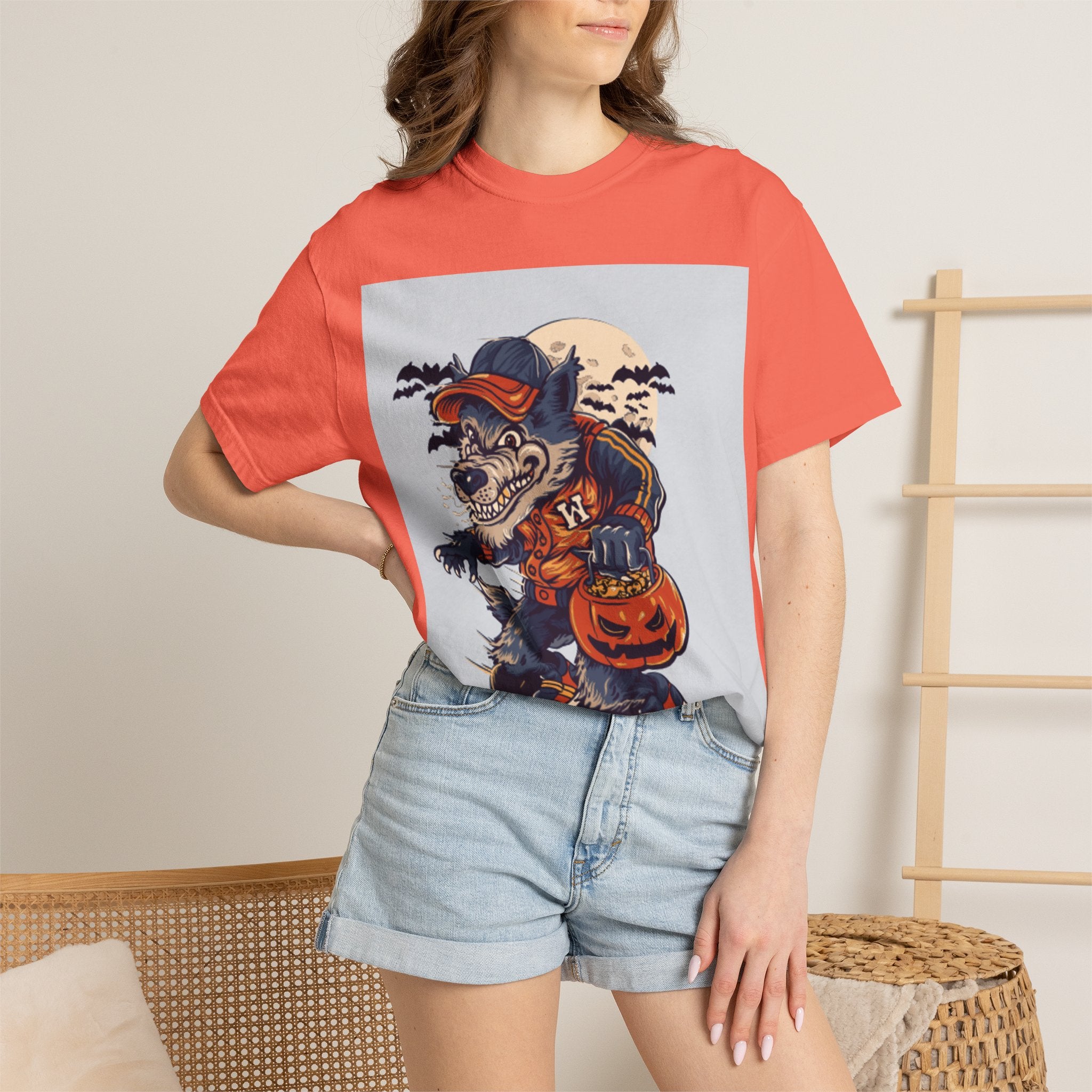 Halloween Skateboard Zombie T-Shirt — Trick or Treat Pumpkin Graphic Tee