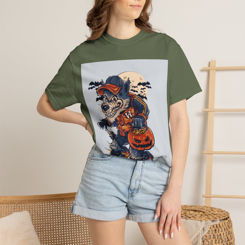 Halloween Skateboard Zombie T-Shirt — Trick or Treat Pumpkin Graphic Tee