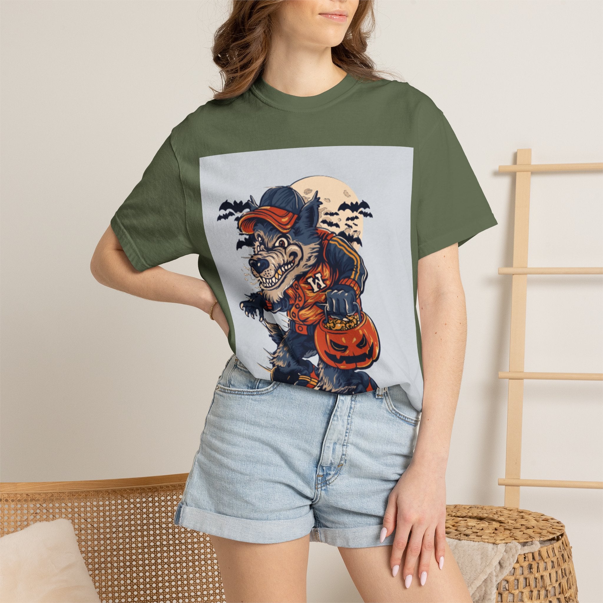 Halloween Skateboard Zombie T-Shirt — Trick or Treat Pumpkin Graphic Tee