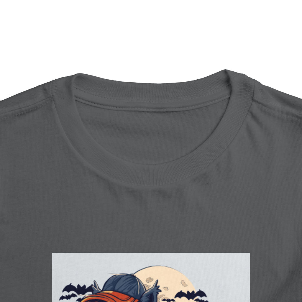 Toddler Halloween Skateboard Tee — Trick-or-Treat Puppy Pumpkin