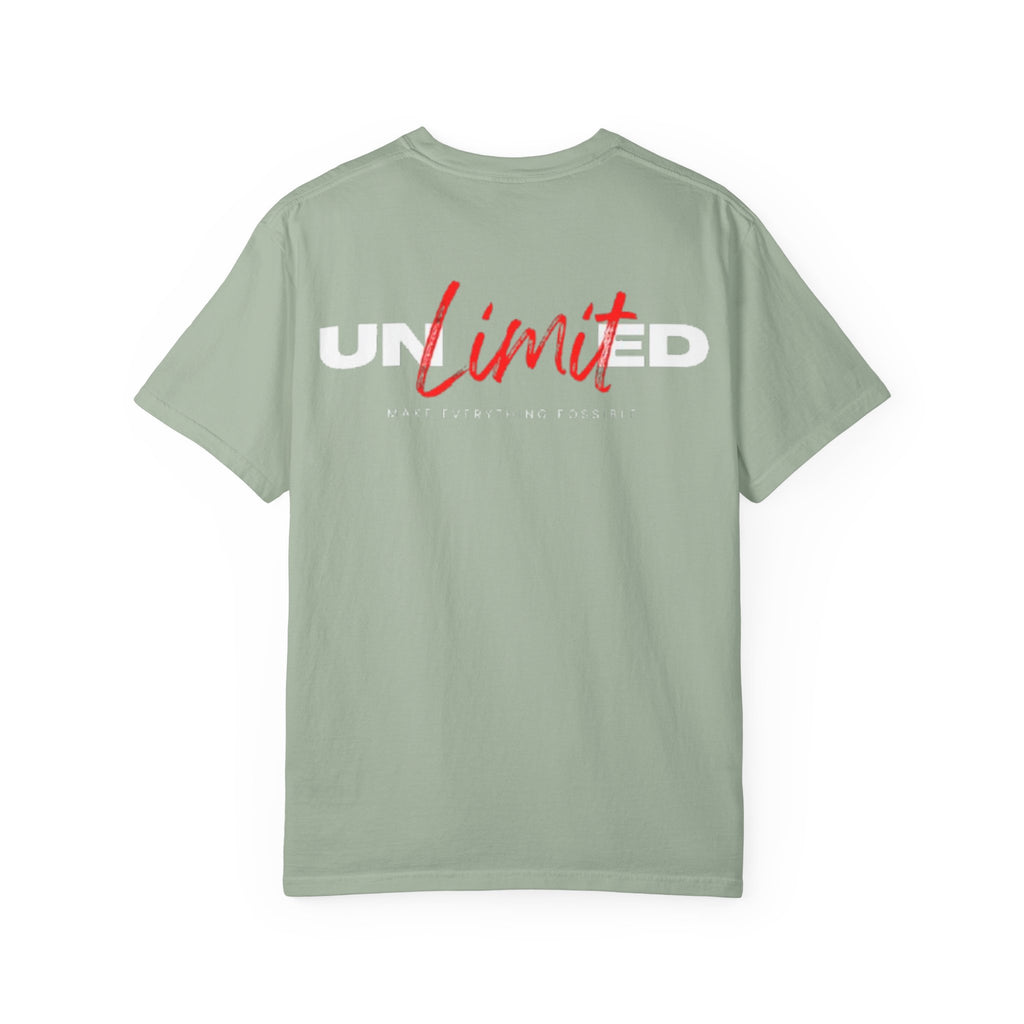 Limit Script T-Shirt — Minimalist Red Graphic Tee
