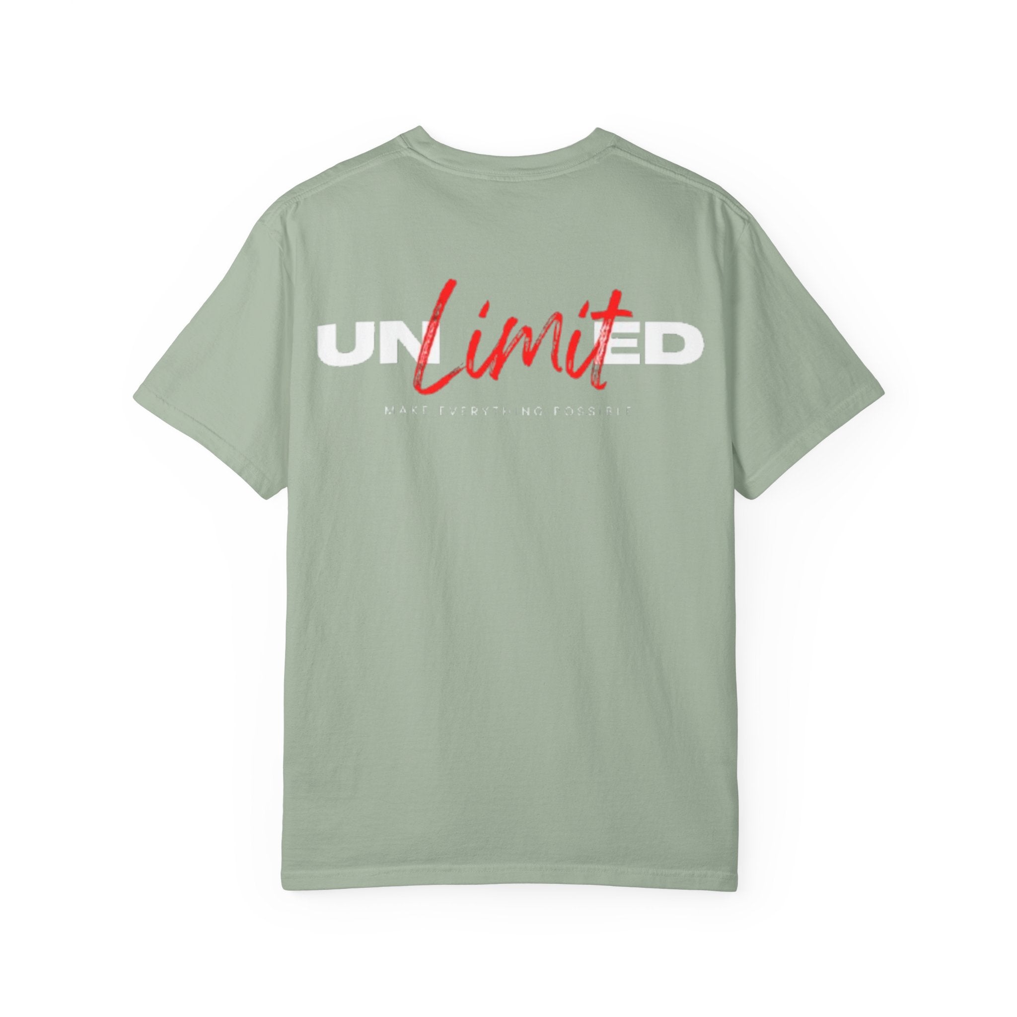 Limit Script T-Shirt — Minimalist Red Graphic Tee