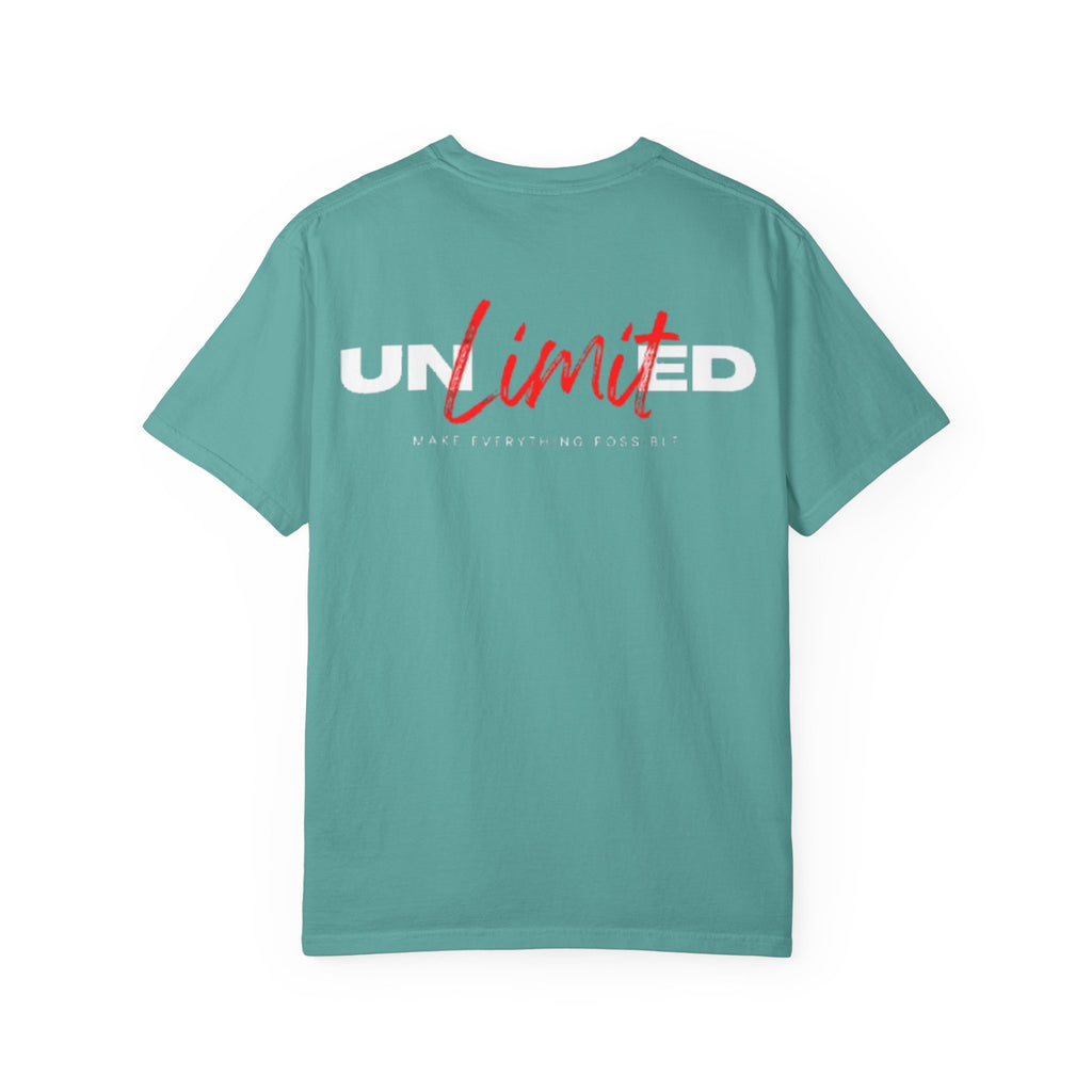Limit Script T-Shirt — Minimalist Red Graphic Tee