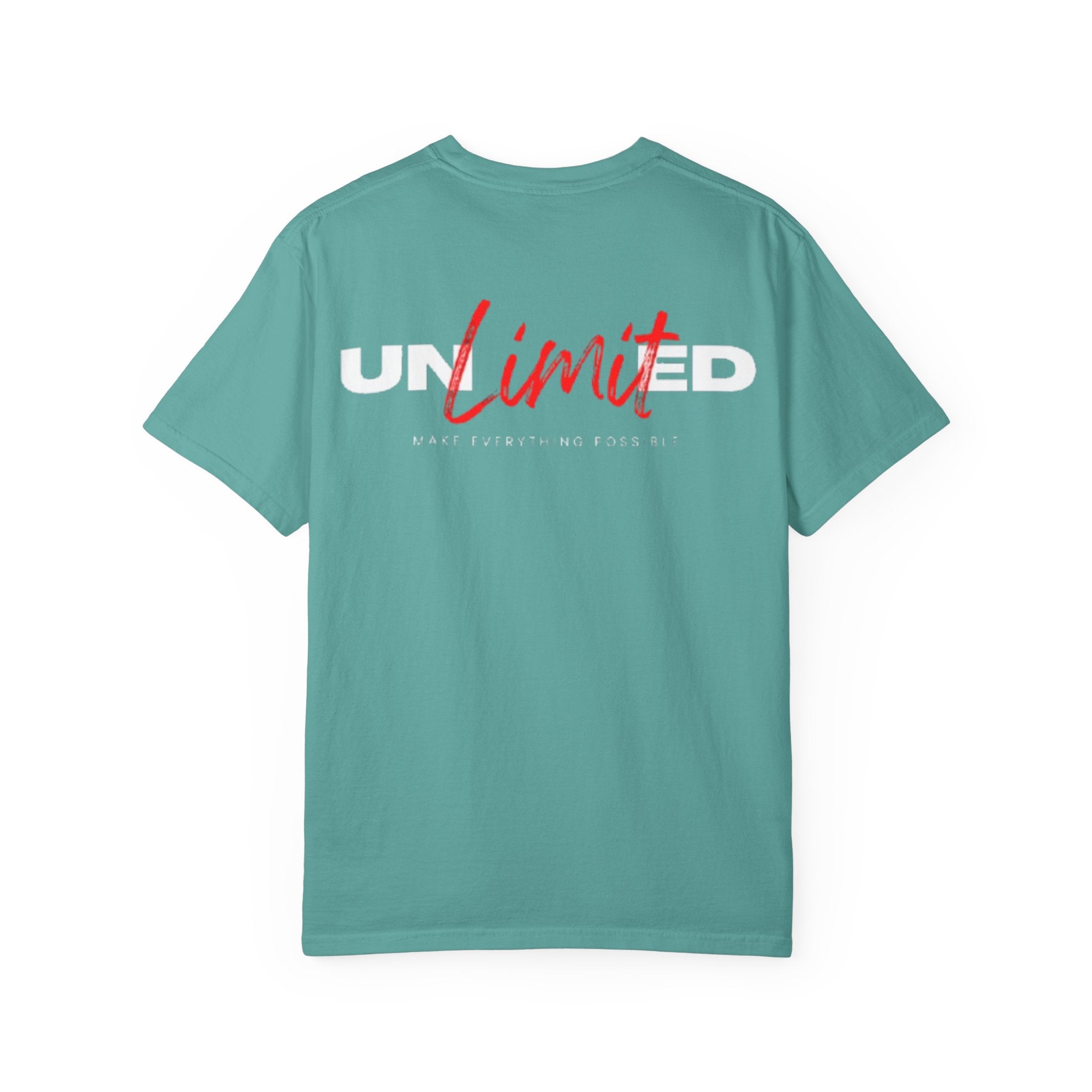 Limit Script T-Shirt — Minimalist Red Graphic Tee