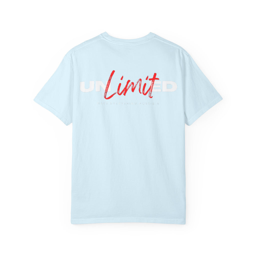 Limit Script T-Shirt — Minimalist Red Graphic Tee