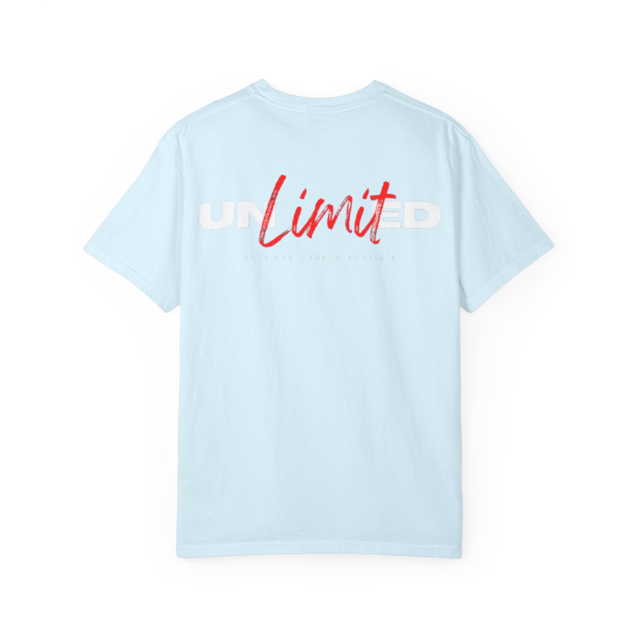 Limit Script T-Shirt — Minimalist Red Graphic Tee