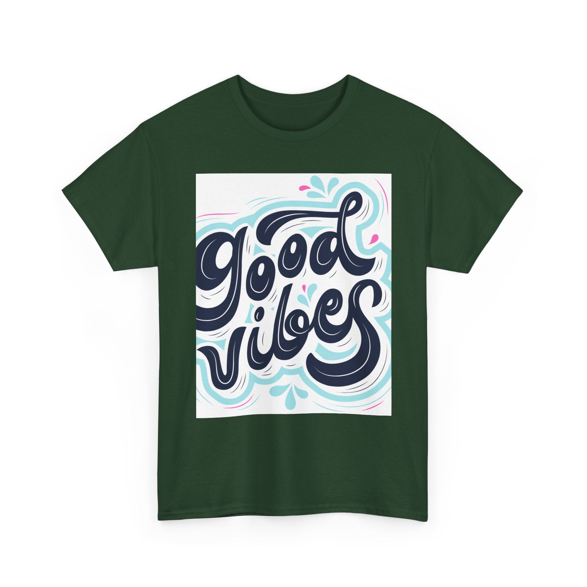 Good Vibes T-Shirt — Retro Hand-Lettered Graphic Tee